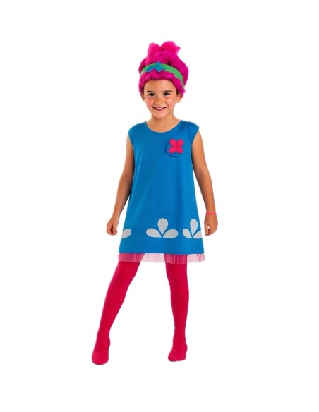 Costume Troll Popi - di alta qualità, ideale per il Carnevale, feste a tema ed eventi speciali.